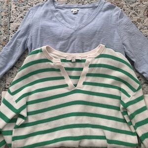 Bundle (2x) of Loft & J.Crew Sweaters | S